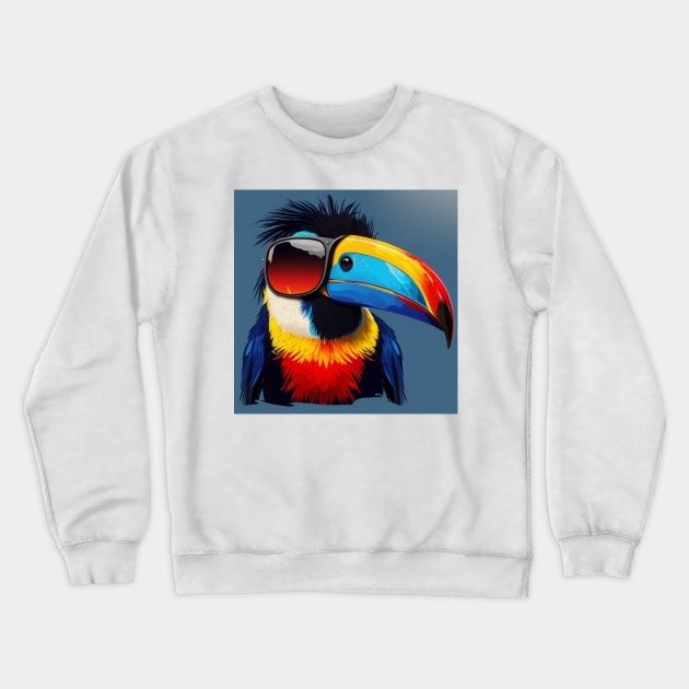 Miami Toucan Crewneck Sweatshirt by ToucanVooDoo